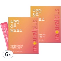 내츄럴플러스 속편한 하루 곡물 발효효소 30p, 30포, 6개