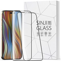 신지모루 풀커버 하이브리드 휴대폰 강화유리 액정보호필름 2p 세트, 1세트