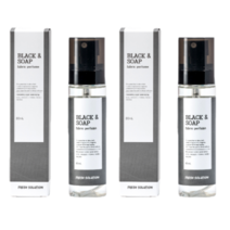 향해사 섬유 덕후 섬유향수 80ml, 2개, 블랙 앤 소프