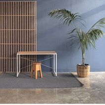 소프시스 니니 스퀘어 멀티책상 1260, 티크(판넬) + 화이트(프레임)