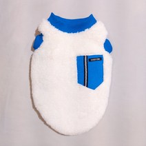 도기스타 반려동물 대형견 중형견 소형견 두툼 강아지후리스, 블루포켓