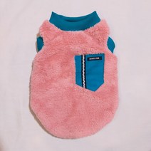 도기스타 반려동물 대형견 중형견 소형견 두툼 강아지후리스, 에메럴드그린포켓