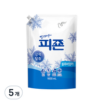 피죤 레귤러 섬유유연제 블루비앙카 리필, 1.6L, 5개