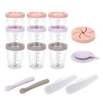 데일리라이크 봉봉 트라이탄 이유식&스낵캡 세트, 혼합 색상, 1세트