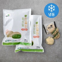 해찬미소 모싯잎인절미 (냉동), 400g, 2개