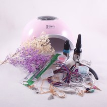 리틀핑거 레진공예 초보자 세트, 혼합색상, 1세트