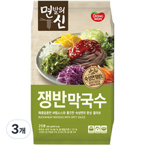 면발의신 쟁반막국수, 405g, 3개