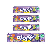 크라운 마이쮸 포도, 44g, 4개