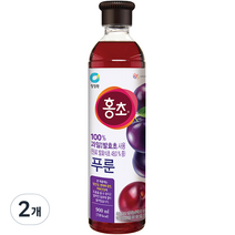 청정원 홍초 푸룬, 900ml, 2개