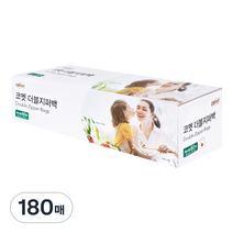 코멧 더블지퍼백 특대형 단일팩, 180매, 특대(XL) 이상