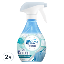 페브리즈 섬유탈취제 용기형, 370ml, 2개, 다우니 실내건조 프레시 클린향
