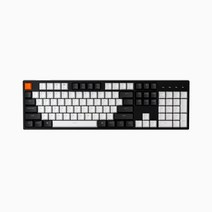 키크론 C2 RGB 풀배열 유선 기계식 키보드 청축, 블랙 화이트, C2B2, 일반형