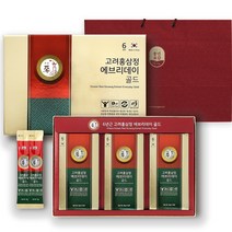 풍년보감 6년근 고려홍삼정 에브리데이 골드 홍삼스틱 30포 선물세트 + 쇼핑백, 300g, 1세트