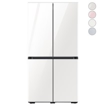 [색상선택형] 삼성전자 비스포크 프리스탠딩 냉장고 방문설치, RF85A93J1AP, 글램 화이트   글램 핑크