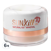 카트린 내추럴 100 미네랄 썬킬 RX 선파우더 SPF 46 PA+++, 12g, 6개