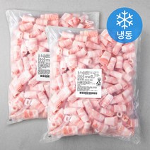 미트코리아 네덜란드산 돌돌이 대패삽겹살 2mm (냉동), 2.5kg, 2봉