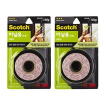 3M 스카치 비닐용 투명 양면테이프 12mm x 8m, 2개