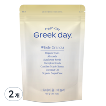 그릭데이 홀그래놀라 시리얼, 150g, 2개