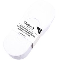 두발로 여성용 스포츠 전체 보강 면사 2올 페이크삭스 8p, 화이트