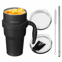 코멧 진공 스테인리스 텀블러 900ml (손잡이&middot;빨대뚜껑 포함)