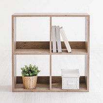 아이리스 포미 파티션 2단 책장 OR-2F, 애쉬브라운