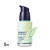 엠씨씨코스메틱 퍼펙트 피니쉬 메이크업 베이스 30ml, 1호 그린, 5개