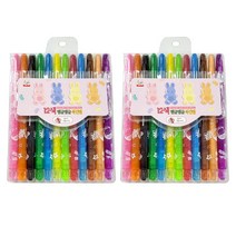 영아트 뱅글뱅글 색연필 핑크 2p, 12색