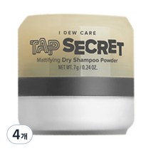 아이듀케어 탭 시크릿 드라이 샴푸 파우더, 7g, 4개