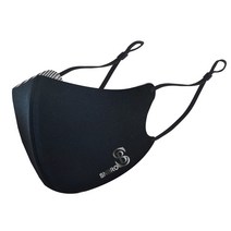 에스앤브로 에어포켓 와이어 향균 스포츠 마스크, 블랙
