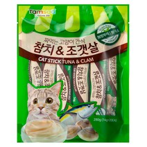 탐사 국내생산 짜먹는 고양이간식, 참치 + 조갯살, 20개입