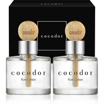 코코도르 우드볼 차량용디퓨저 50ml 2개입, 퓨어코튼, 1세트