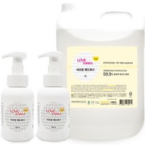 러브맘 핸드워시 레몬향 300ml x 2p + 리필 4L 세트, 1세트