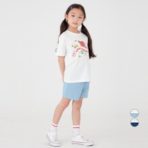 롤리트리 아동 우주 프린트 반팔 티바지 세트