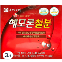 종근당건강 헤모론 철분 30g, 60정, 3개