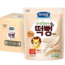 일동후디스 아이얌 유기농 쌀과자 떡뻥, 백미, 6개