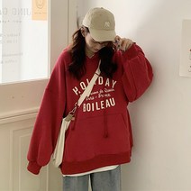 플로렐로 여성 캐주얼 티셔츠 홀리데이 오버핏 후드티