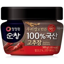 청정원 순창 우리쌀로 만든 100% 국산 고추장, 1개, 500g