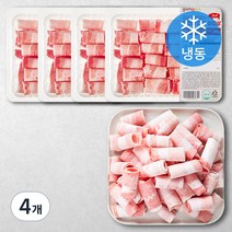 곰곰 돌돌말이 무연골 대패 삼겹살 (냉동), 500g, 4개