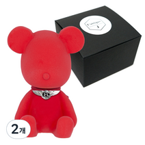 라띠크제이 엠블럼베어 차량용 방향제 벤틀리 레드 + 가든스위피 5ml 리필 세트, 2개