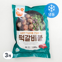 삼양 떡갈비볼 (냉동), 1000g, 3개