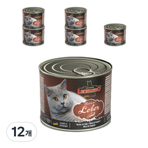 레오나르도 1년 이상 고양이 주식 캔 6p, 리치 인 리버, 200g, 12개