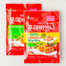 롯데햄 롯데비엔나 (냉장), 205g, 2개입