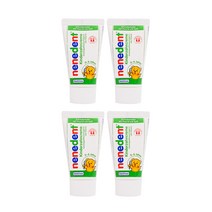 네네덴트 저불소치약 사과향 50ml, 4개
