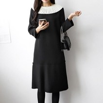 봉봉스토리 플리츠카라 임부원피스