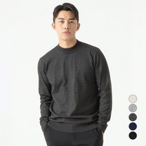 캐럿 남성용 스트레치 모크넥 니트 스웨터