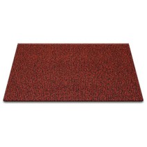 순수 코일 현관매트 120 x 90 cm 두께 12mm, 레드 + 블랙, 1개