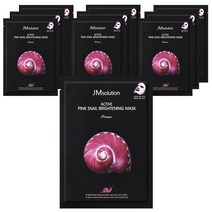 제이엠솔루션 액티브 핑크 스네일 브라이트닝 마스크 프라임 30ml, 1개, 10개입