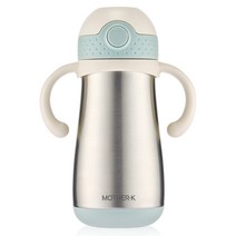 마더케이 허그 보온 빨대컵 350ml, 민트, 1개
