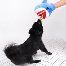 딩동펫 로프터크 장난감 상어 12 x 24 x 18 cm, 혼합 색상, 1개