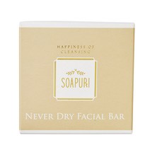 솝퓨리 네버드라이 페이셜바 클렌징 비누 + 거품망, 80g, 1개